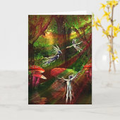 Tanz der Wassersprite Karte (Gelbe Blume)