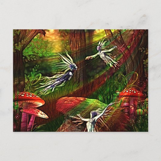 Tanz der Wassersprite Postkarte (Vorderseite)