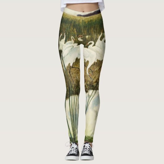 Tanz der Whooping Cranes, 1939 von N. C. Wyeth Leggings (Vorderseite)