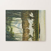 Tanz der Whooping Cranes, 1939 von N. C. Wyeth Puzzle (Horizontal)