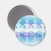 Tanz des Baby Swans Magnet (Vorderseite/Rückseite)