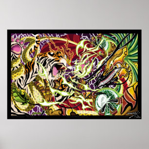 Tanz des Besteigungs-Foto-Druckes Poster