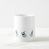 Tanz des blauen Fußbodens Kaffeetasse (Mittel)