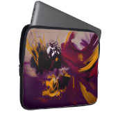 Tanz des Geistes – Expressive abstrakte Figur Laptopschutzhülle (Vorne Rechts)