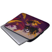 Tanz des Geistes – Expressive abstrakte Figur Laptopschutzhülle (Vorne Knopf)