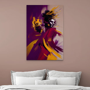 Tanz des Geistes – Expressive abstrakte Figur Poster
