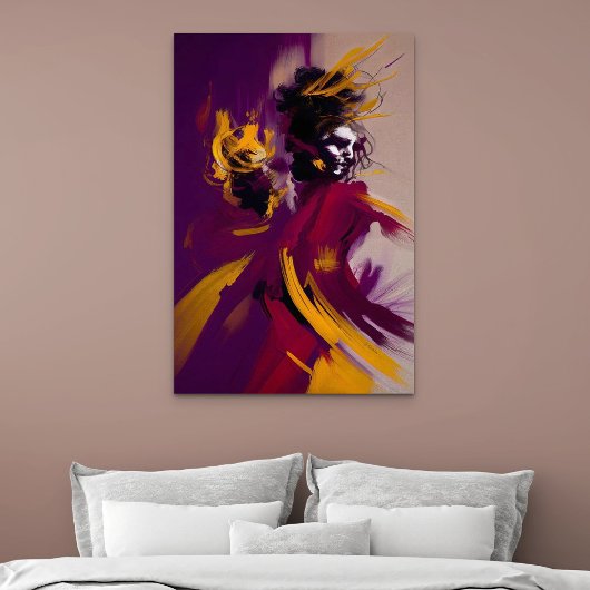 Tanz des Geistes – Expressive abstrakte Figur Poster