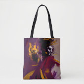 Tanz des Geistes – Expressive abstrakte Figur Tasche (Vorderseite)