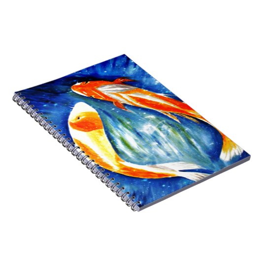 Tanz des Koi-Notebooks Notizblock (Rechte Seite)