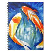 Tanz des Koi-Notebooks Notizblock (Vorderseite)