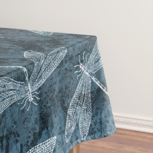 Tanz des Libellen-eleganten aquamarinen Grüns Tischdecke (Beispiel)