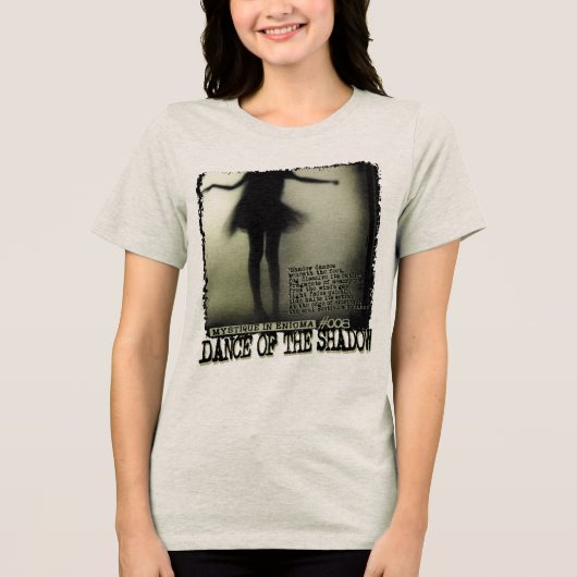 Tanz des Schattens Tri-Blend Shirt (Vorderseite)