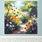 Tanz des Schmetterlings Leinwanddruck (Insitu (Holzboden))