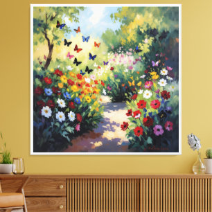 Tanz des Schmetterlings Leinwanddruck