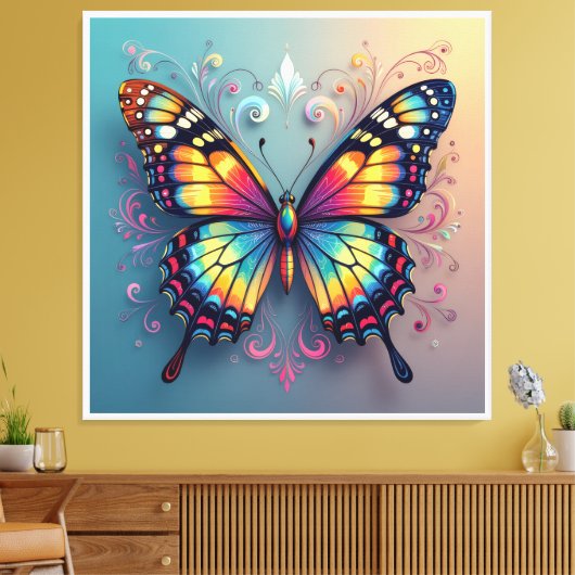 Tanz des Schmetterlings Leinwanddruck (Insitu (Wohnzimmer))