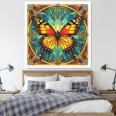 Tanz des Schmetterlings Leinwanddruck (Insitu (Schlafzimmer))