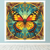 Tanz des Schmetterlings Leinwanddruck (Insitu (Holzboden))