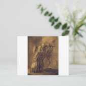 Tanz des Todes durch Adriaen van de Venne Postkarte (Stehend Vorderseite)