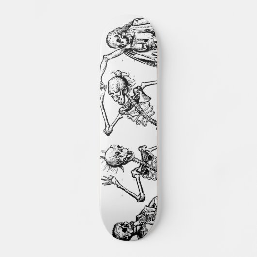 Tanz des Todes durch Michael Wolgemut 1493 Skateboard (Vorderseite)
