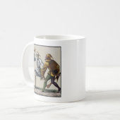 Tanz des Todes in Basel | der Dummkopf Kaffeetasse (Vorderseite Links)