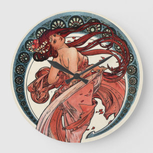 Tanz durch Alfons Mucha 1898 Große Wanduhr