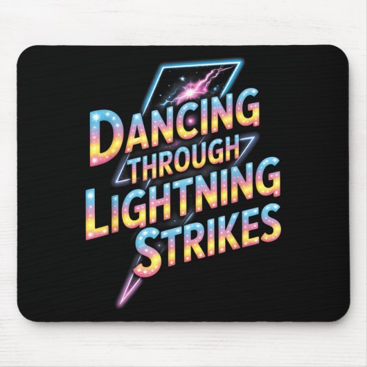 Tanz durch den Blitzschlag Tänzer Motiva Mousepad (Vorne)