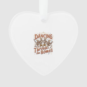 Tanz durch Halloween-Skelett-Knochen Musik Feier Ornament
