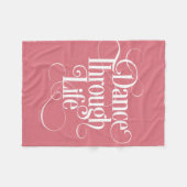 Tanz durch Leben Fleecedecke (Vorderseite (Horizontal))