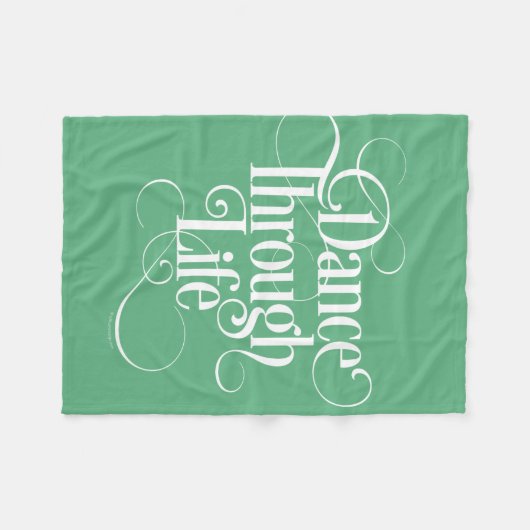 Tanz durch Leben Fleecedecke (Vorderseite (Horizontal))