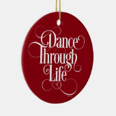 Tanz durch Leben Keramik Ornament (Rechts)