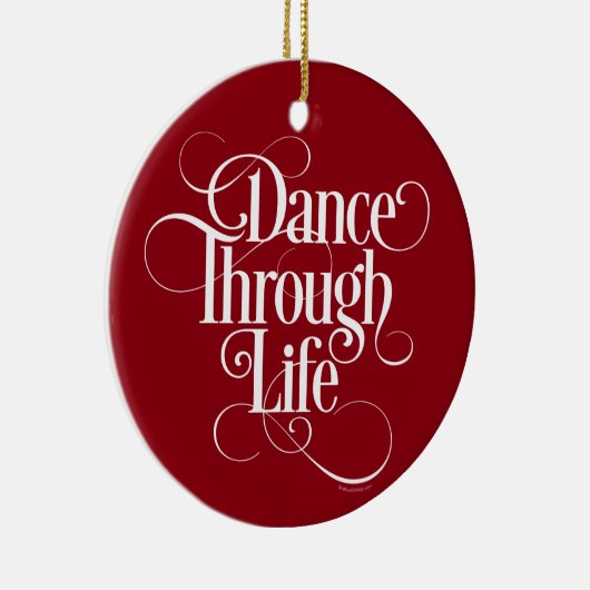 Tanz durch Leben Keramik Ornament (Rechts)