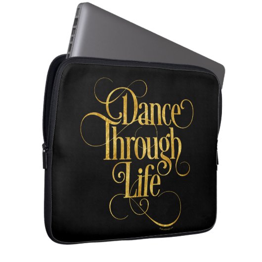 Tanz durch Leben Laptopschutzhülle (Vorne Rechts)