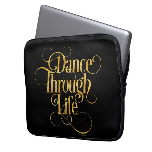 Tanz durch Leben Laptopschutzhülle (Vorderseite Links)