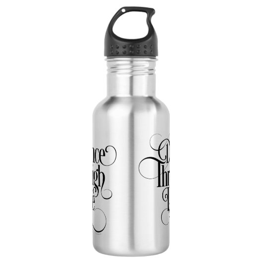 Tanz durch Leben Trinkflasche (Vorderseite)