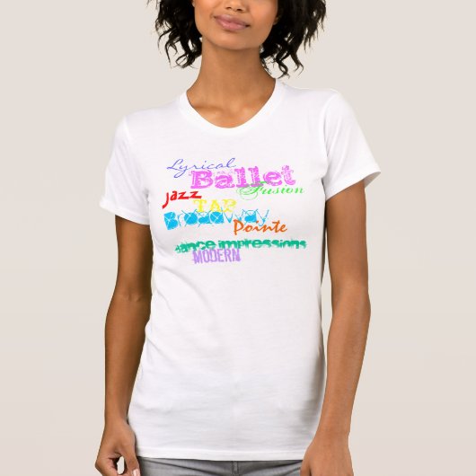 Tanz-Eindrucks-Collage T-Shirt (Vorderseite)