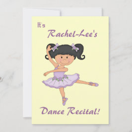 Tanz-Erwägung Ballerina Einladung