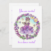 Tanz-Erwägung Einladung (Vorne/Hinten)