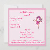 Tanz Erwägungsgrund Ballett: Ballerina mit Bow Einladung (Rückseite)