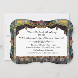 Tanz-Erwägungsgrunden-Vintage Theater-Einladung Einladung