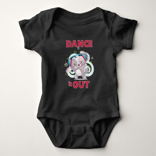 Tanz es aus baby strampler (Vorderseite)