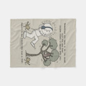 Tanz Fleecedecke (Vorderseite (Horizontal))