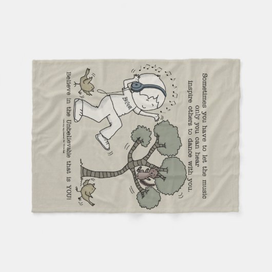 Tanz Fleecedecke (Vorderseite (Horizontal))