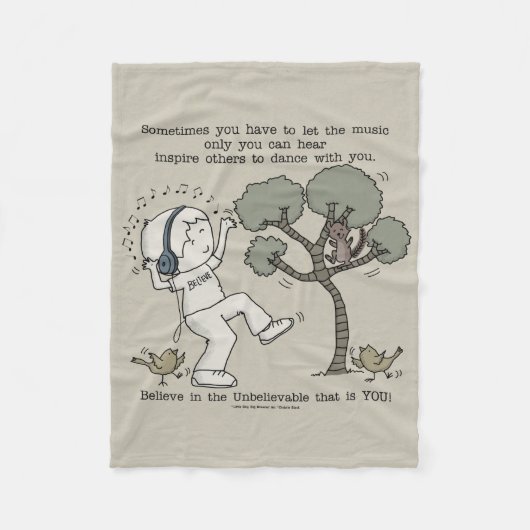 Tanz Fleecedecke (Vorderseite)