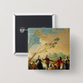 Tanz Francisco Jose de Goya y Lucientes | auf Button (Vorne & Hinten)