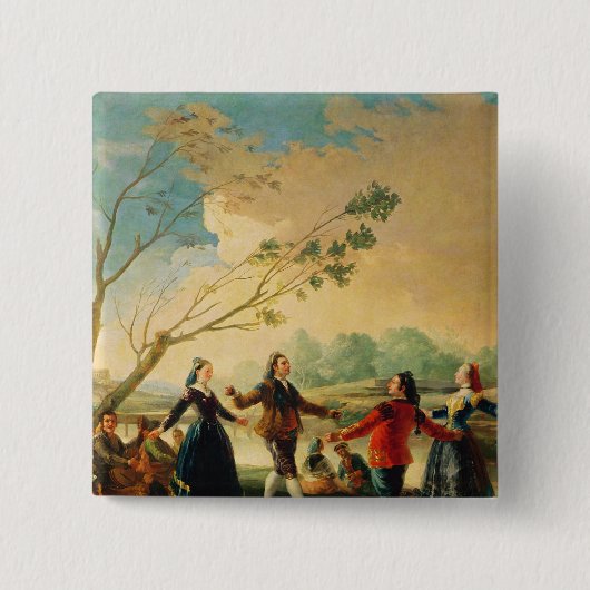 Tanz Francisco Jose de Goya y Lucientes | auf Button (Vorderseite)