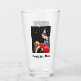 Tanz für die Silvesterparty Glas
