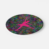 Tanz für Friedenspapier Pappteller (Schrägansicht)