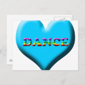 Tanz! Geschenke Postkarte (Vorne/Hinten)