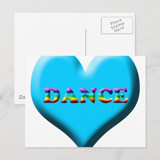 Tanz! Geschenke Postkarte (Vorne/Hinten)