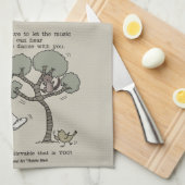 Tanz Geschirrtuch (Viertel Falte)